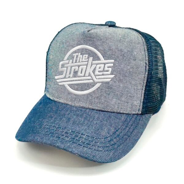 The-Strokes_Modelo1_Diagonal_Blanco Gorra The Strokes