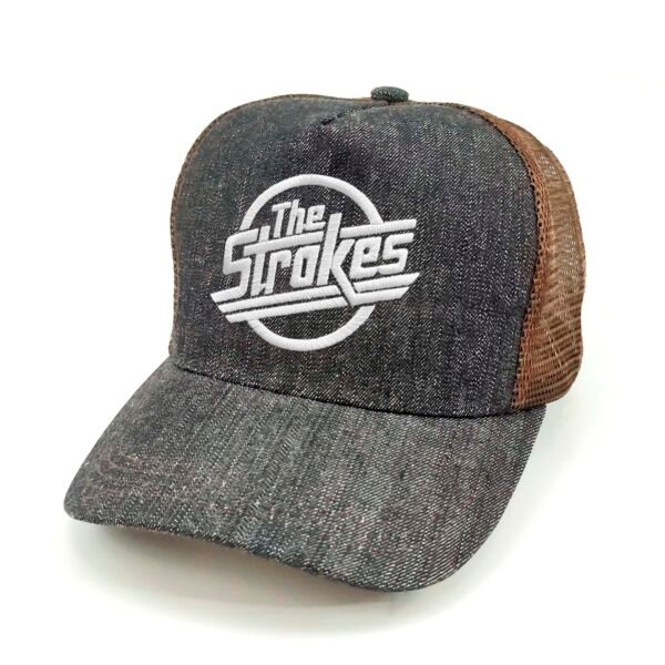 The-Strokes_Modelo2_Diagonal_Blanco Gorra The Strokes