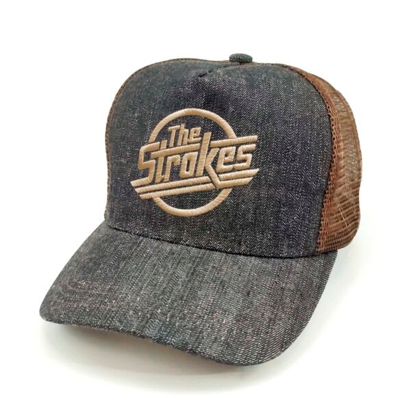 The-Strokes_Modelo2_Diagonal_Dorado Gorra The Strokes