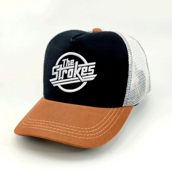 The-Strokes_Modelo3_Diagonal_Blanco Gorra The Strokes