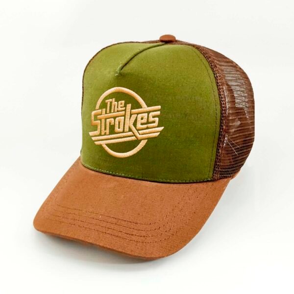 The-Strokes_Modelo4_Diagonal_Dorado Gorra The Strokes