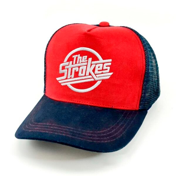 The-Strokes_Modelo6_Diagonal_Blanco Gorra The Strokes