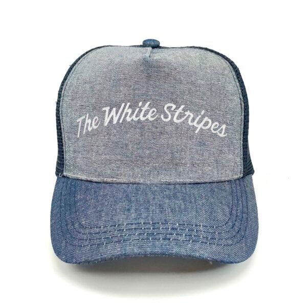 The-White-Stripes_Modelo1_Frente_Blanco Gorra The White Stripes