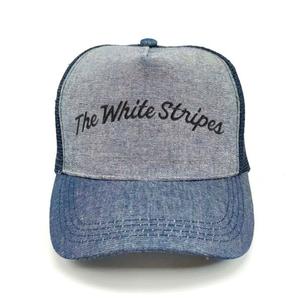 The-White-Stripes_Modelo1_Frente_Negro Gorra The White Stripes
