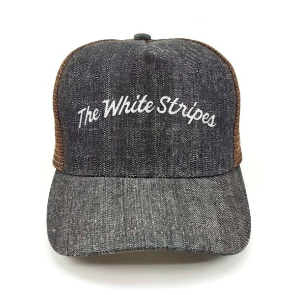 The-White-Stripes_Modelo2_Frente_Blanco Gorra The White Stripes