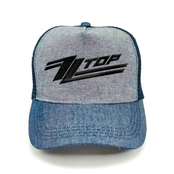 ZZ-Top_Modelo1_Frente_Negro Gorra ZZ Top