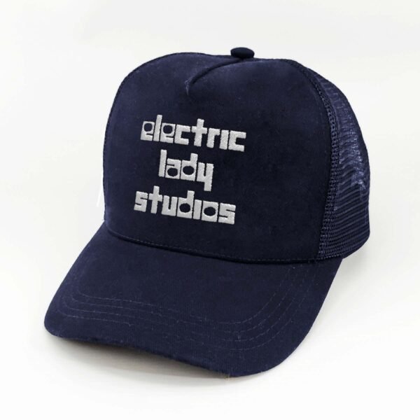 Electric-Lady-Studios_Modelo8_Diagonal_Blanco Gorra Electric Lady Studios