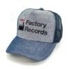 Factory-Records_Modelo1_Diagonal_Negro Gorra Factory Records