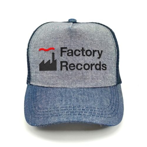 Factory-Records_Modelo1_Frente_Negro Gorra Factory Records