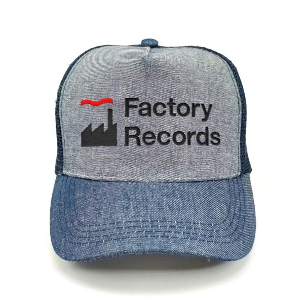 Factory-Records_Modelo1_Frente_Negro Gorra Factory Records