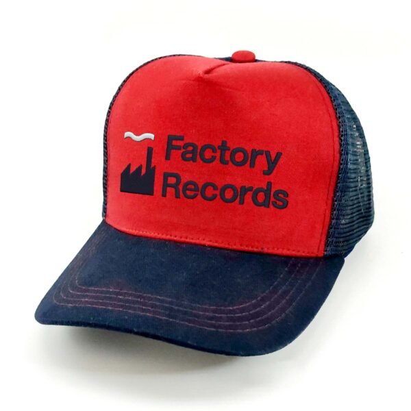 Factory-Records_Modelo6_Diagonal_AzMarino Gorra Factory Records