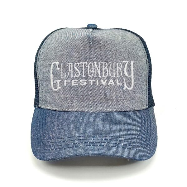 Glastonbury_Modelo1_Frente_Blanco Gorra Glastonbury