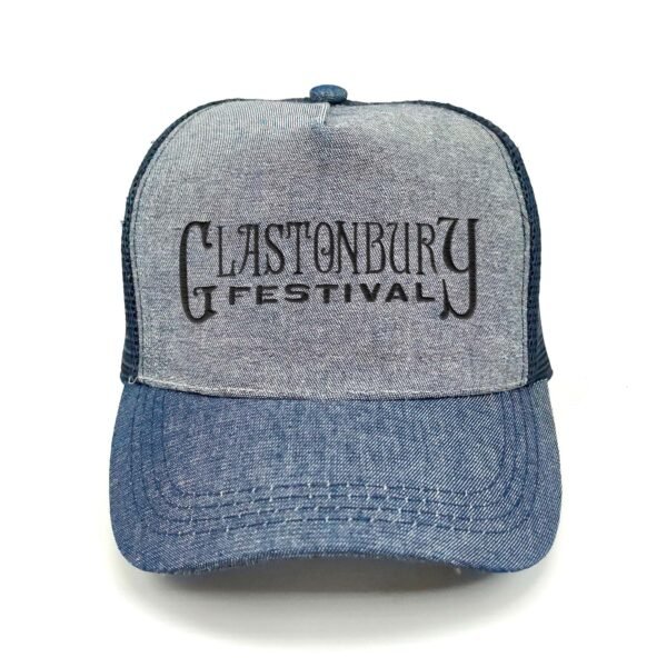 Glastonbury_Modelo1_Frente_Negro Gorra Glastonbury