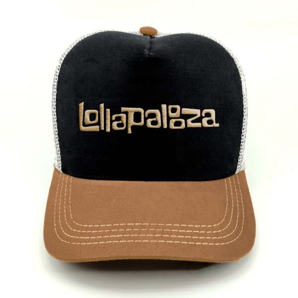 Lolapalooza_Modelo3_Frente_Dorado Gorra Lollapalooza