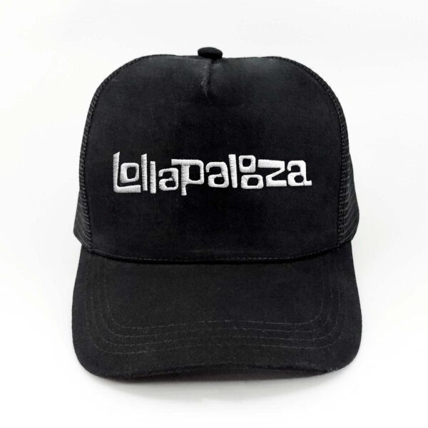 Lolapalooza_Modelo5_Frente_Blanco Gorra Lollapalooza