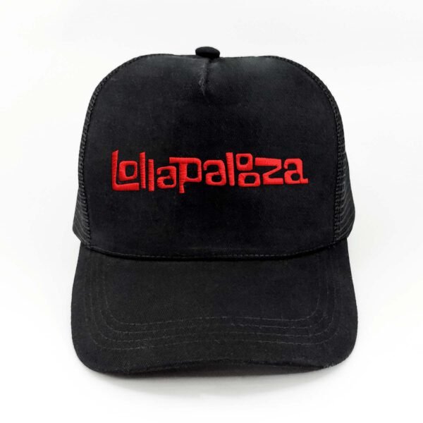 Lolapalooza_Modelo5_Frente_Rojo Gorra Lollapalooza