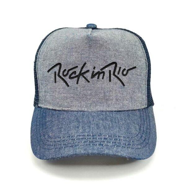 Rock-In-Rio_Modelo1_Frente_Negrp Gorra Rock In Rio