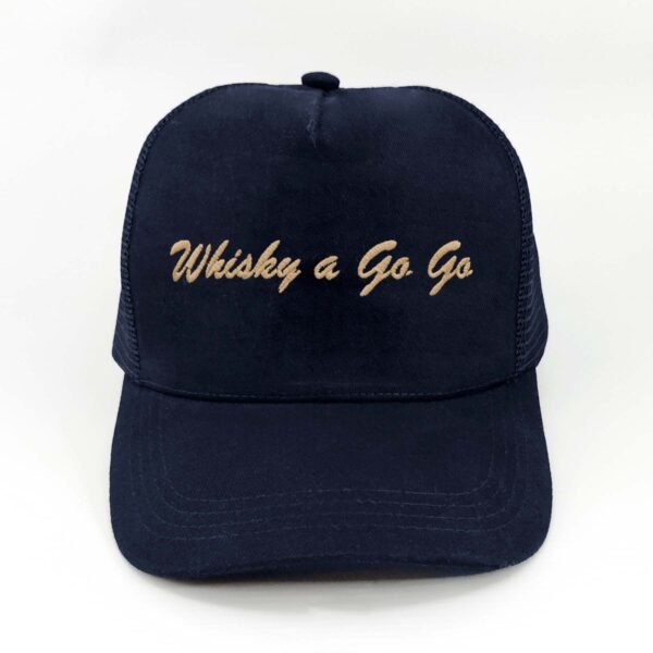 Whiskey-a-Go-Go_Modelo8_Frente_Dorado Gorra Whiskey a Go Go